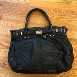 Rachel Zoe black leather bag